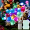 BOHON Easter Decorations Easter Egg Ornaments 10ft 30 LEDs Fairy Lights Battery Operated with Remote Multi Color String Lights for Outdoor Bedroom Party Holiday Home Spring Themed Tree Eggs Decor